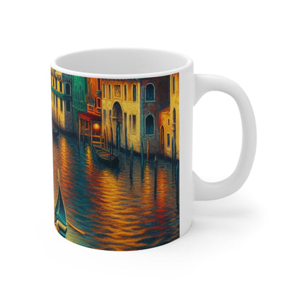 "Venetian Dreaming" - Taza de cerámica The Alien de 11 oz estilo escuela veneciana