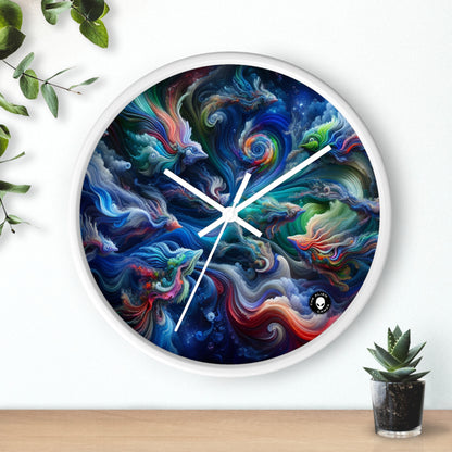 "Psychedelic Underwater Wonderland" - The Alien Wall Clock