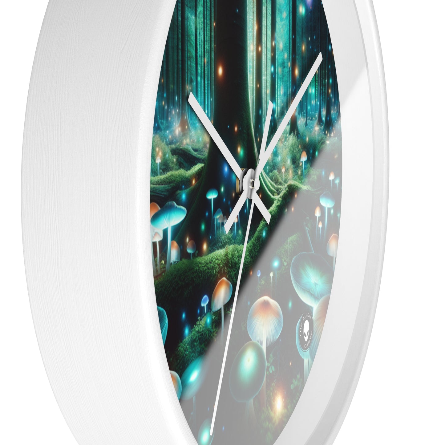 "Enchanted Night in the Fungus Forest" - The Alien Wall Clock