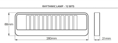 Quasi-Neon Tube Rhythm Light Punk Gift Ornament