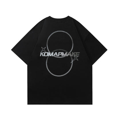 Camiseta de manga corta estampada XINGX para hombre