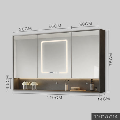 Gabinete inteligente con luces Led, antiniebla, colgante, tipo pared, tocador, baño, espejo combinado