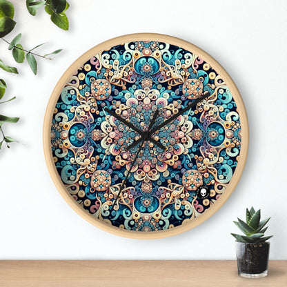 "Flight of Geometry: Algorithmic Art Inspired by Avian Movement" - The Alien Wall Clock Algorithmic Art