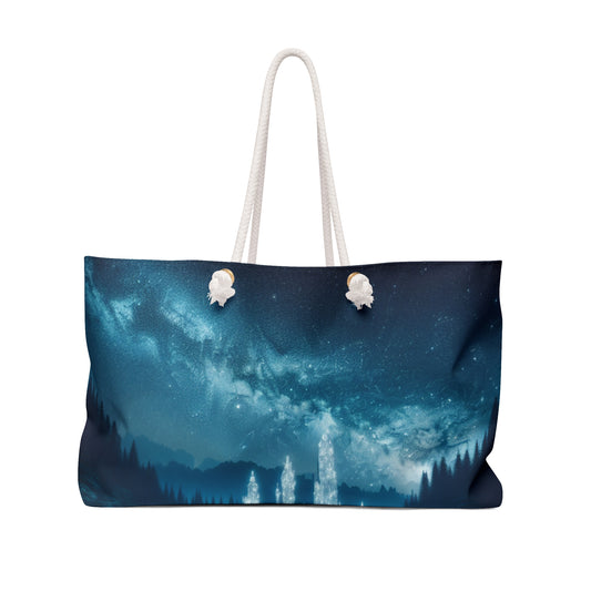 "Crystal Grove: Starlit Reflections" - The Alien Weekender Bag