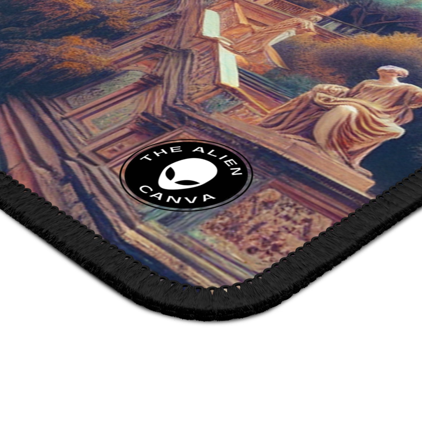 "Romano moderno: retrato neoclásico de la elegancia" - The Alien Gaming Mouse Pad Neoclasicismo