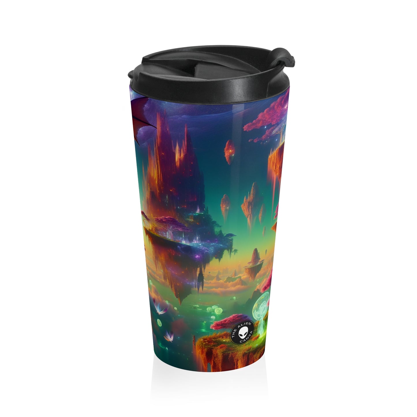 "Dragon's Flight in the Fantastical Realm" - The Alien Stainless Steel Travel Mug