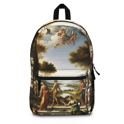 "A City Renaissance: Blending Classical Elegance with Modern Urban Energy" - The Alien Backpack Renaissance Art