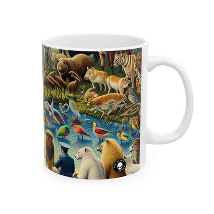 "United Wildlife: Guardianes de Gaia" - Taza de cerámica The Alien 11oz