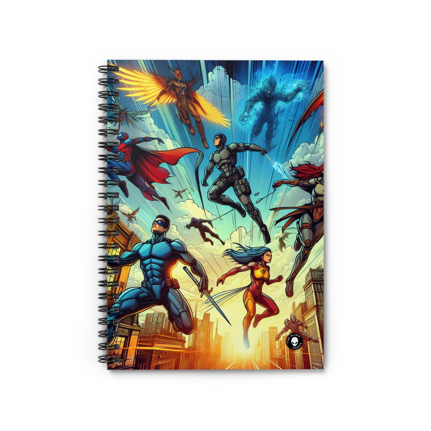 "Marvelous Mission: Save the World!" - The Alien Spiral Notebook (Ruled Line)