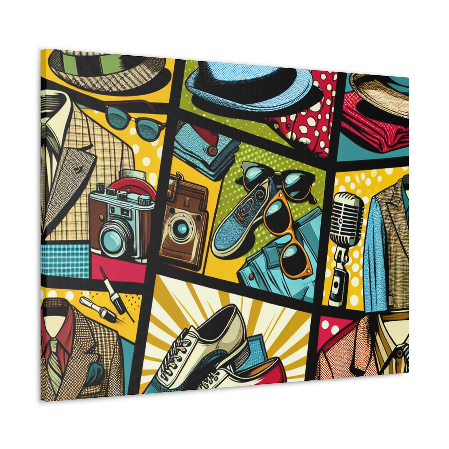 "Pop Art Apparel : un collage de style vintage" - Le style pop art Alien Canva