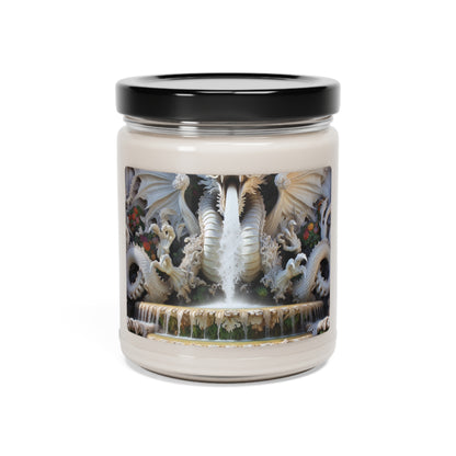 "Fiery Dragon Fountain: Heaven's Cascade" - The Alien Scented Soy Candle 9oz Rococo Style