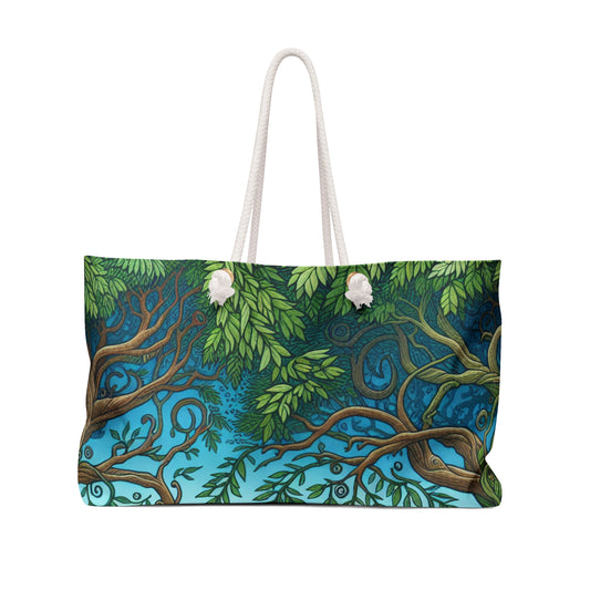 "Enchanted Woodland: Where Trees Dance and Creatures Roam" - The Alien Weekender Bag