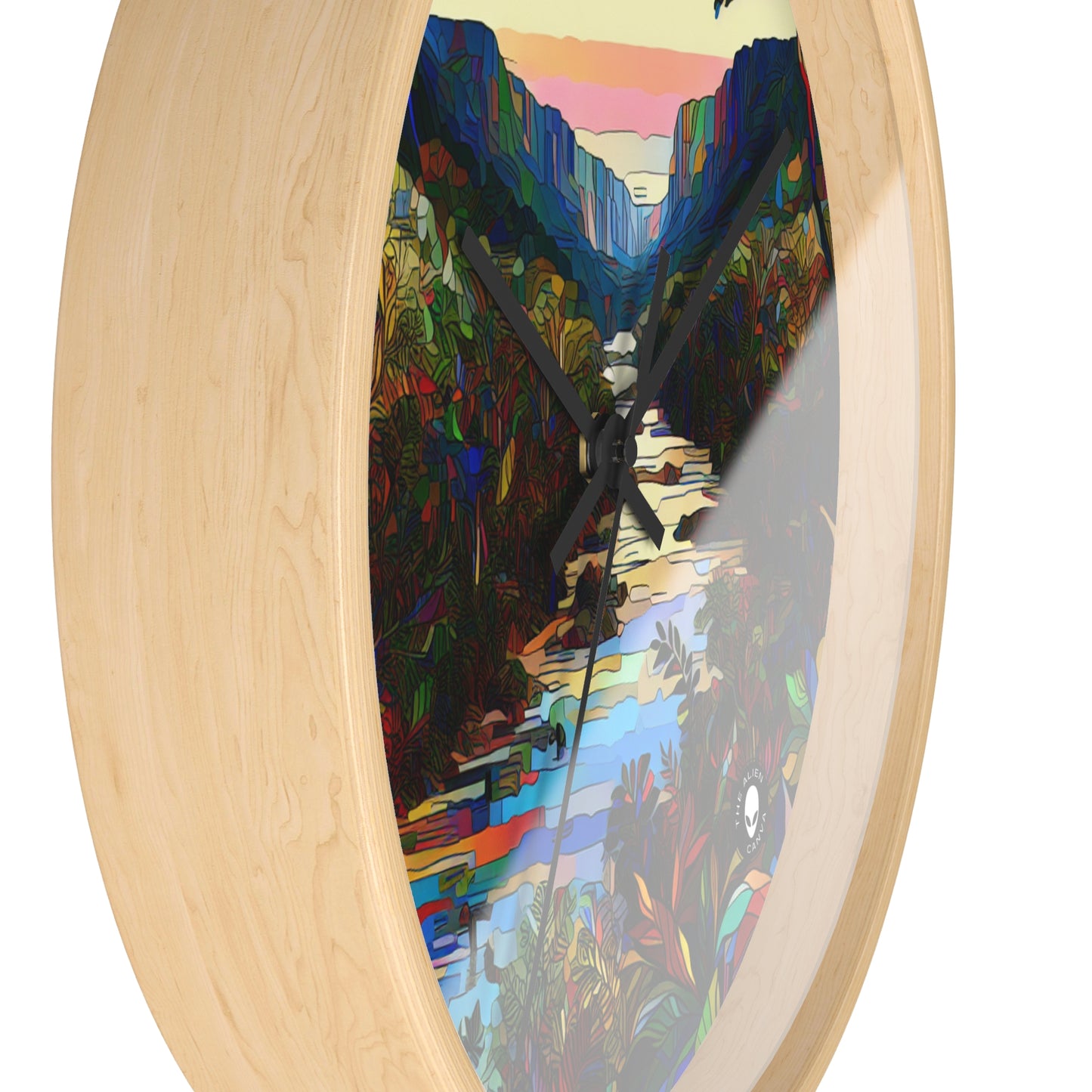 "Amazonian Kaleidoscope" - The Alien Wall Clock