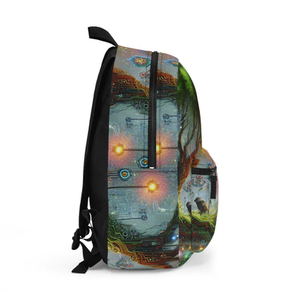 "Fusión Tecno-Natural: El Futuro del Bio Arte" - The Alien Backpack Bio Art