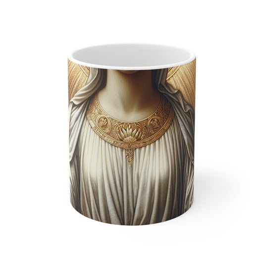 "La Madone Radieuse" - La Tasse en Céramique Alien 11oz Art Religieux