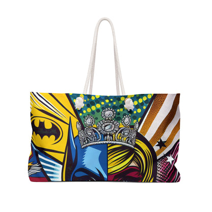 "Héros du Pop Art : un mélange d'icônes" - Le sac Alien Weekender Style Pop Art