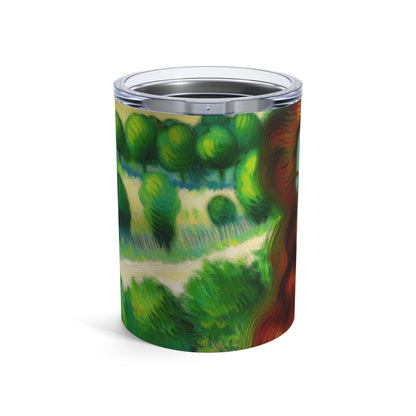 "French Countryside Escape" - El vaso alienígena de 10 oz estilo postimpresionista