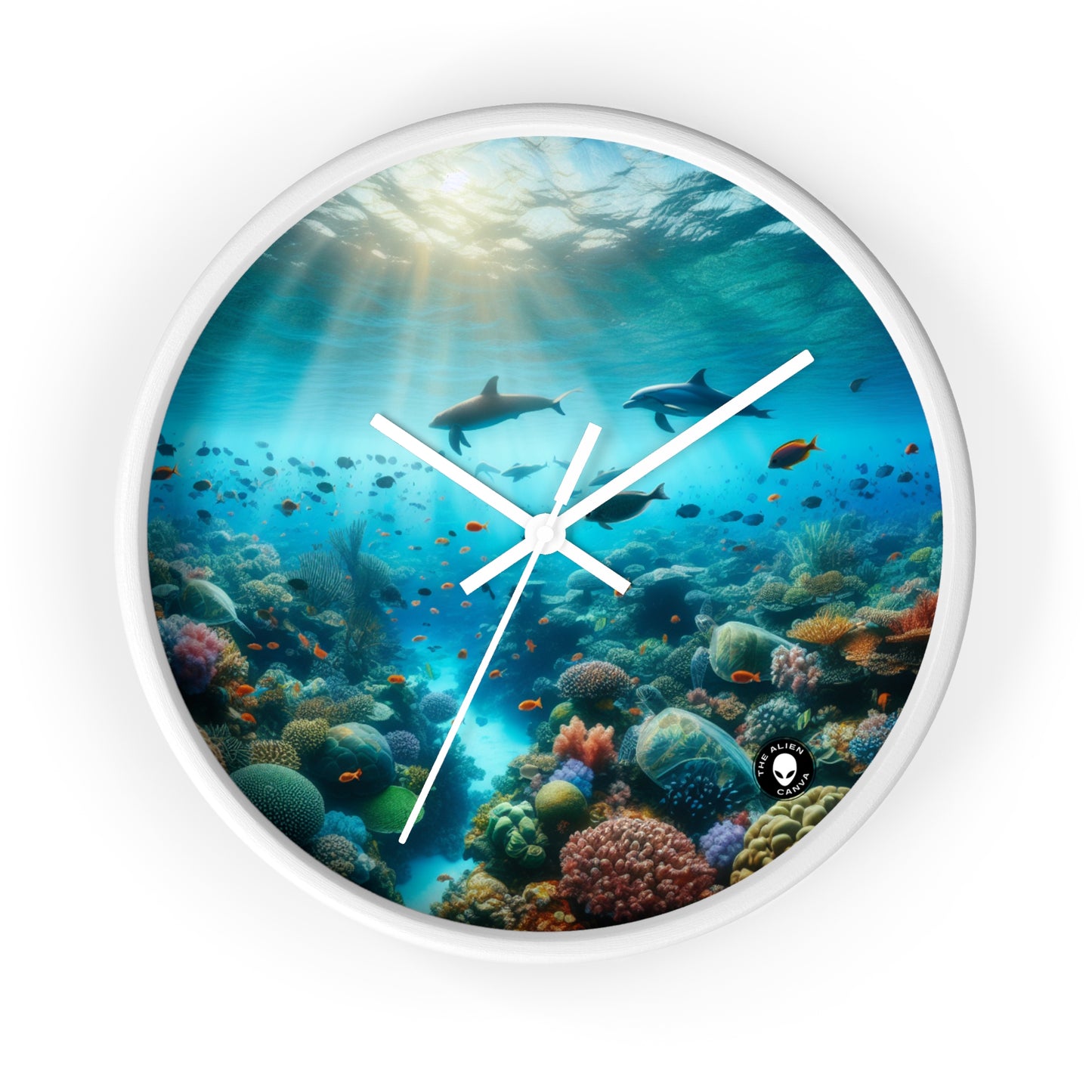 "Underwater Symphony" - The Alien Wall Clock