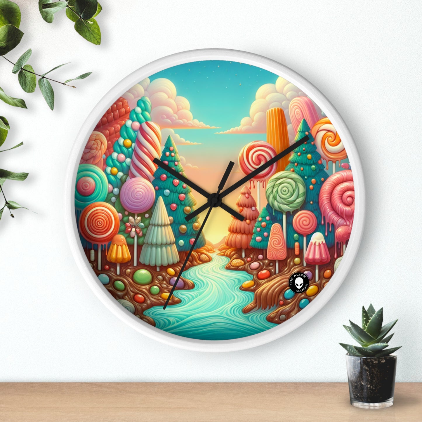 "Sugar Rush Forest" - L'horloge murale extraterrestre