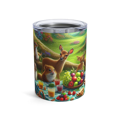 "Enchanted Forest Picnic: A Magical Gathering" - The Alien Tumbler 10oz