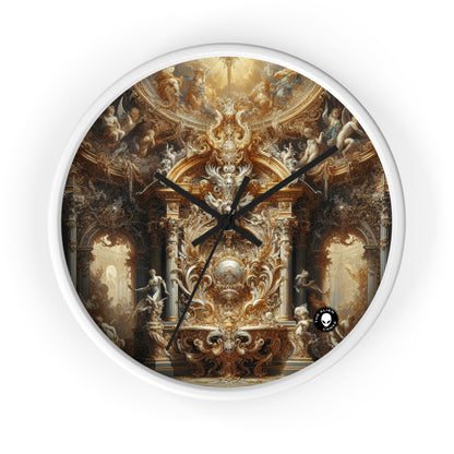 "Baroque Banquet: A Feast of Opulence" - The Alien Wall Clock Baroque