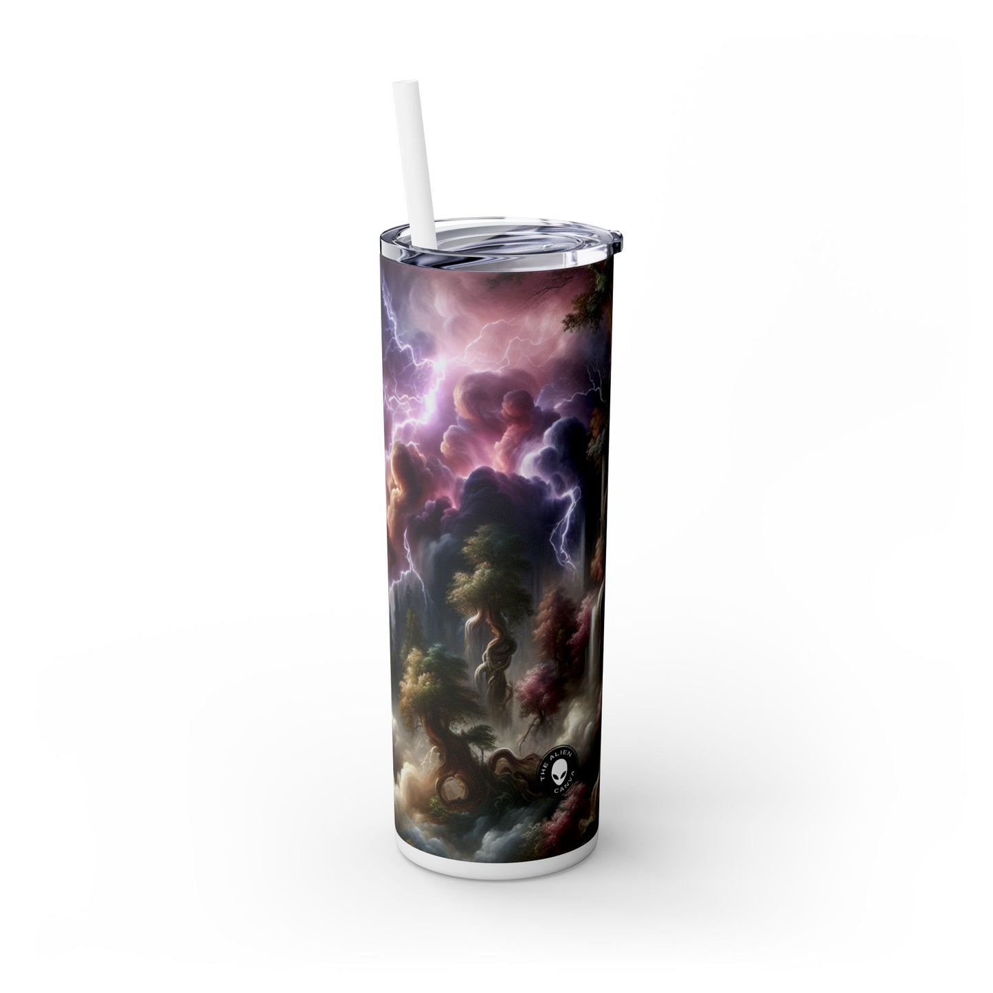 "Forêt Thunderstruck" - The Alien Maars® Skinny Tumbler avec paille 20oz