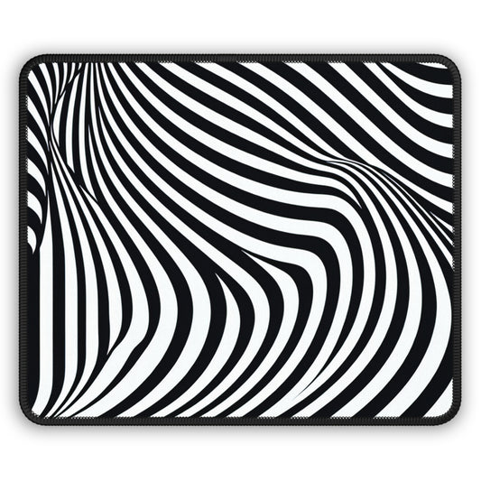 "Optical Illusion Wave" - The Alien Gaming Mouse Pad Op Art Style