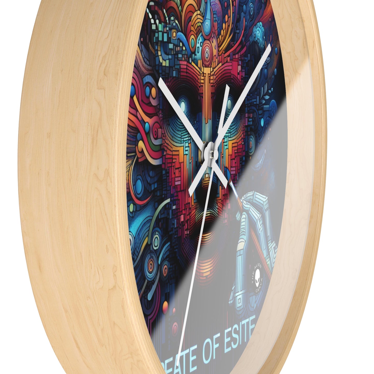 "Enchanted Forest: A Digital Art Masterpiece" - The Alien Wall Clock Digital Art