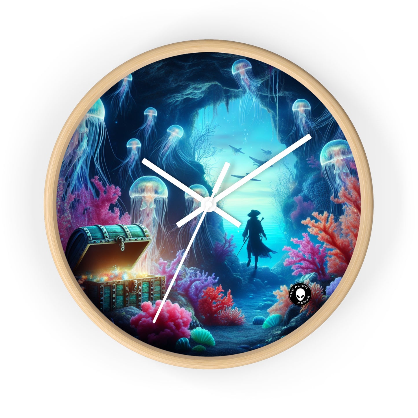 "Treasures of the Deep" - The Alien Wall Clock