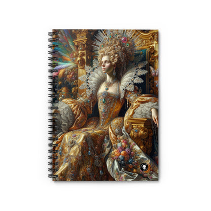 "The Splendor of a Renaissance Queen" - The Alien Spiral Notebook (Ruled Line) Rococo