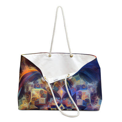 "Mandala dinámico: una pintura geométrica vibrante" - The Alien Weekender Bag