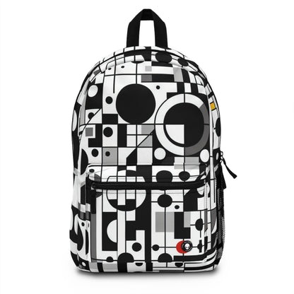 "Suprematismo dinámico: armonía geométrica en colores primarios" - La mochila alienígena Suprematismo