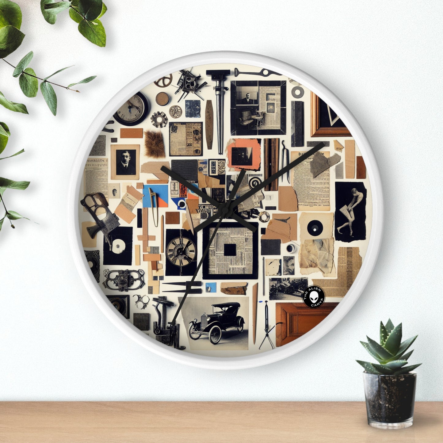 "Chaos in Modernity: A Journey to Meaning" - The Alien Wall Clock Dadaism