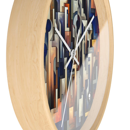 "Enigma Realms: A World of Surreal Beauty" - The Alien Wall Clock Metaphysical Art