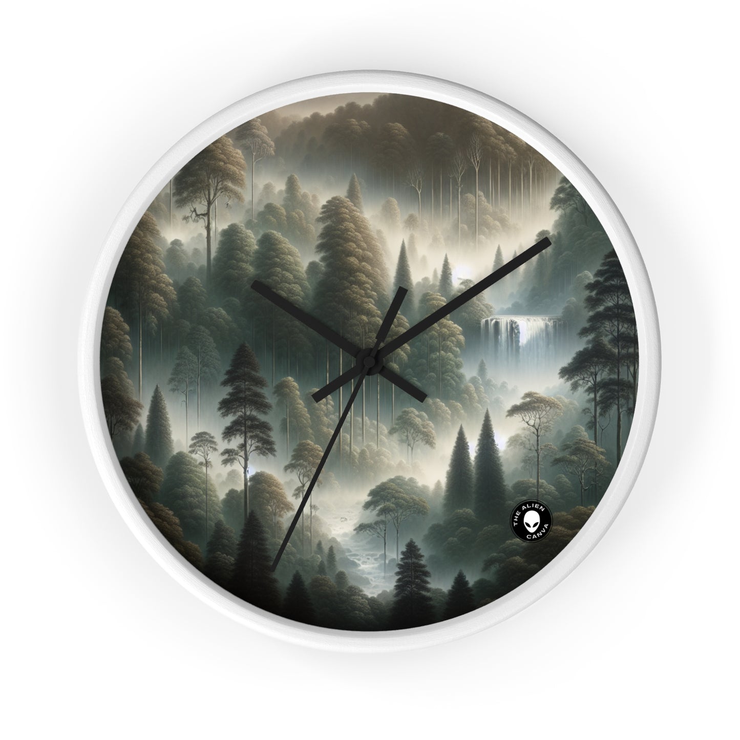 "Misty Forest Retreat" - The Alien Wall Clock