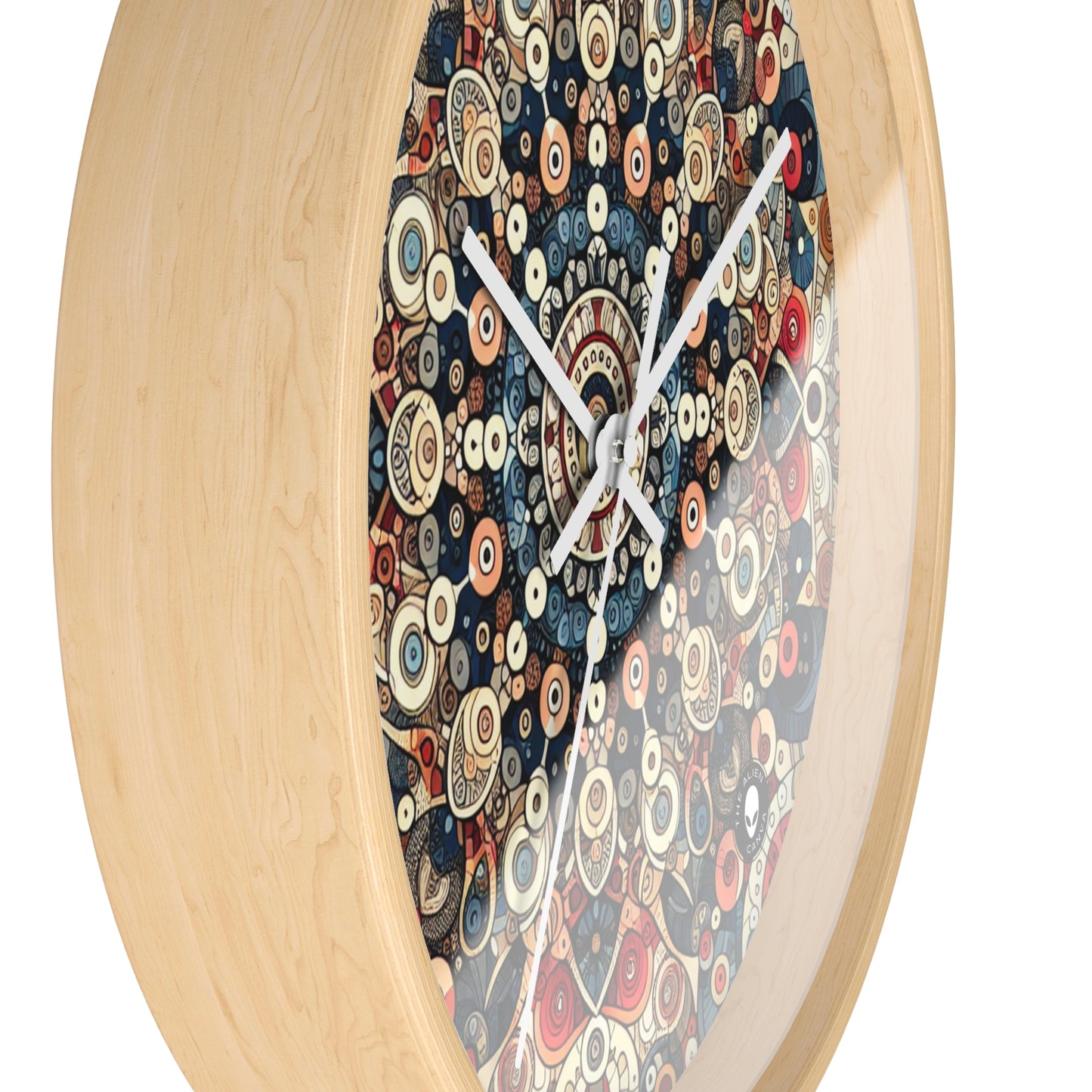 "Nature's Harmony: Floral Mandala Art" - L'art du motif d'horloge murale extraterrestre