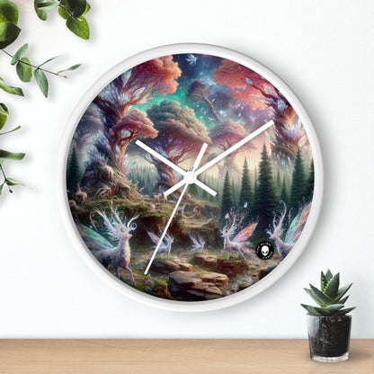 "Bosque de Cristal: Un Reino Mágico" - El Reloj de Pared Extraterrestre