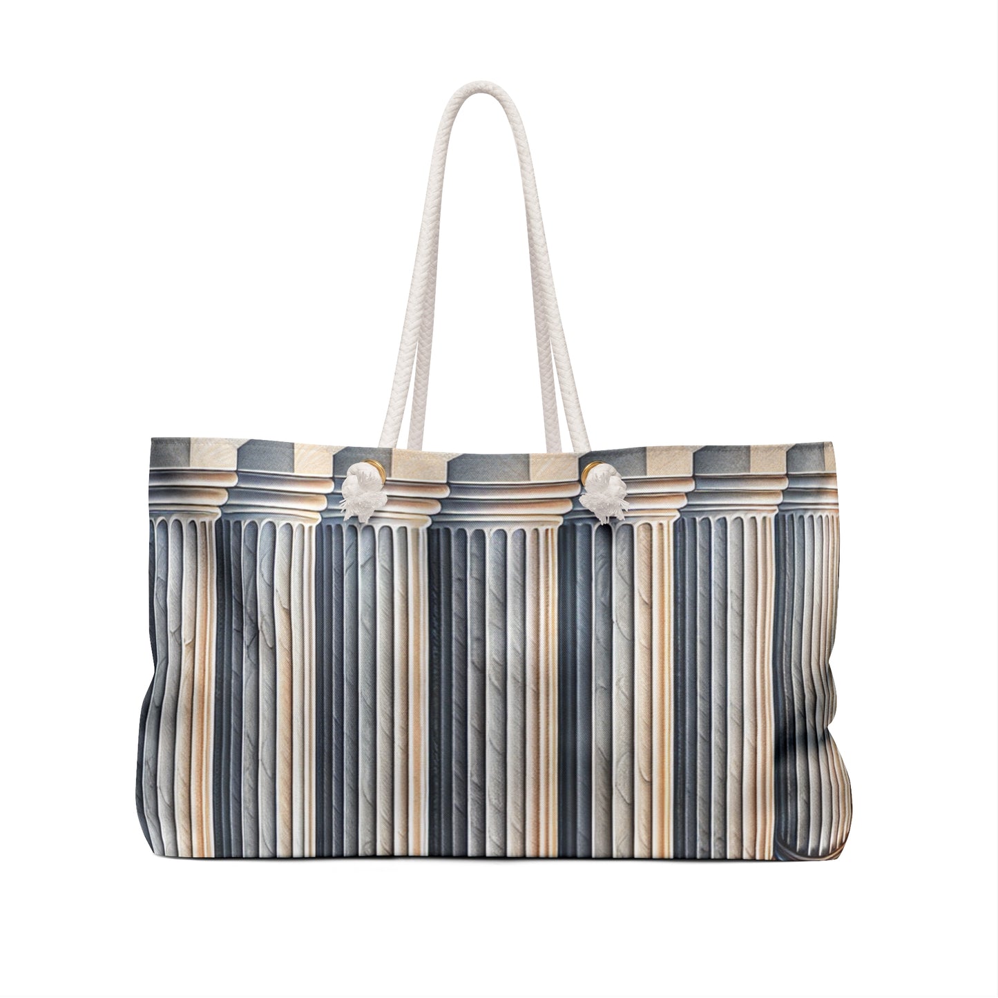 "3D Wall Columns: An Architectural Artpiece" - The Alien Weekender Bag Trompe-l'oeil Style