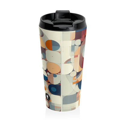 "Harmony in Repetition: A Post-Minimalist Exploration" - The Alien Stainless Steel Travel Mug Post-minimalism