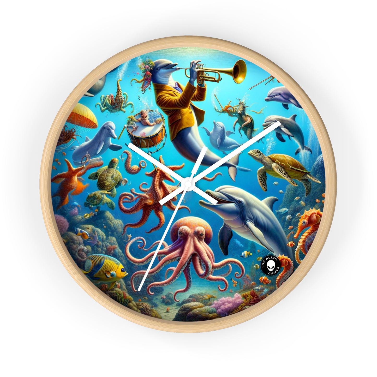 "Musical Reef Spectacle" - The Alien Wall Clock