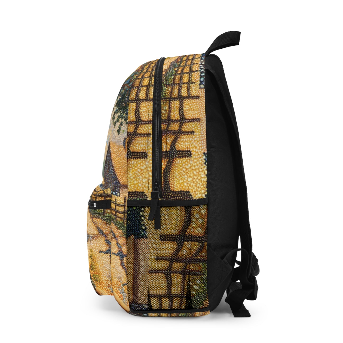 "Autumn Bliss: Pointillism Forest" - The Alien Backpack Pointillism