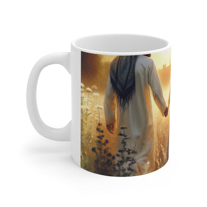 "Sweet Summer Sunset" - The Alien Ceramic Mug 11oz Romanticism Style