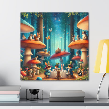 "Mushroom Wonderland: A Magical Tea Party" - The Alien Canva