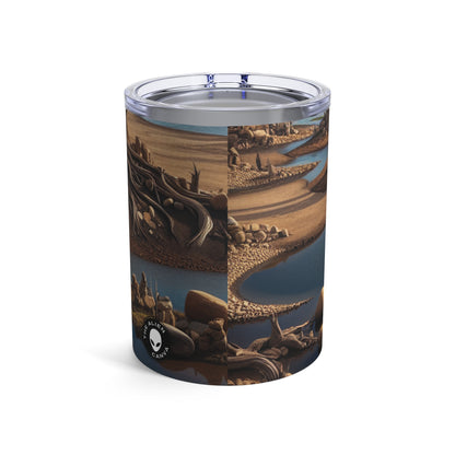 Traces transitoires : une installation immersive de Land Art explorant la fragilité des souvenirs - The Alien Tumbler 10oz Land Art