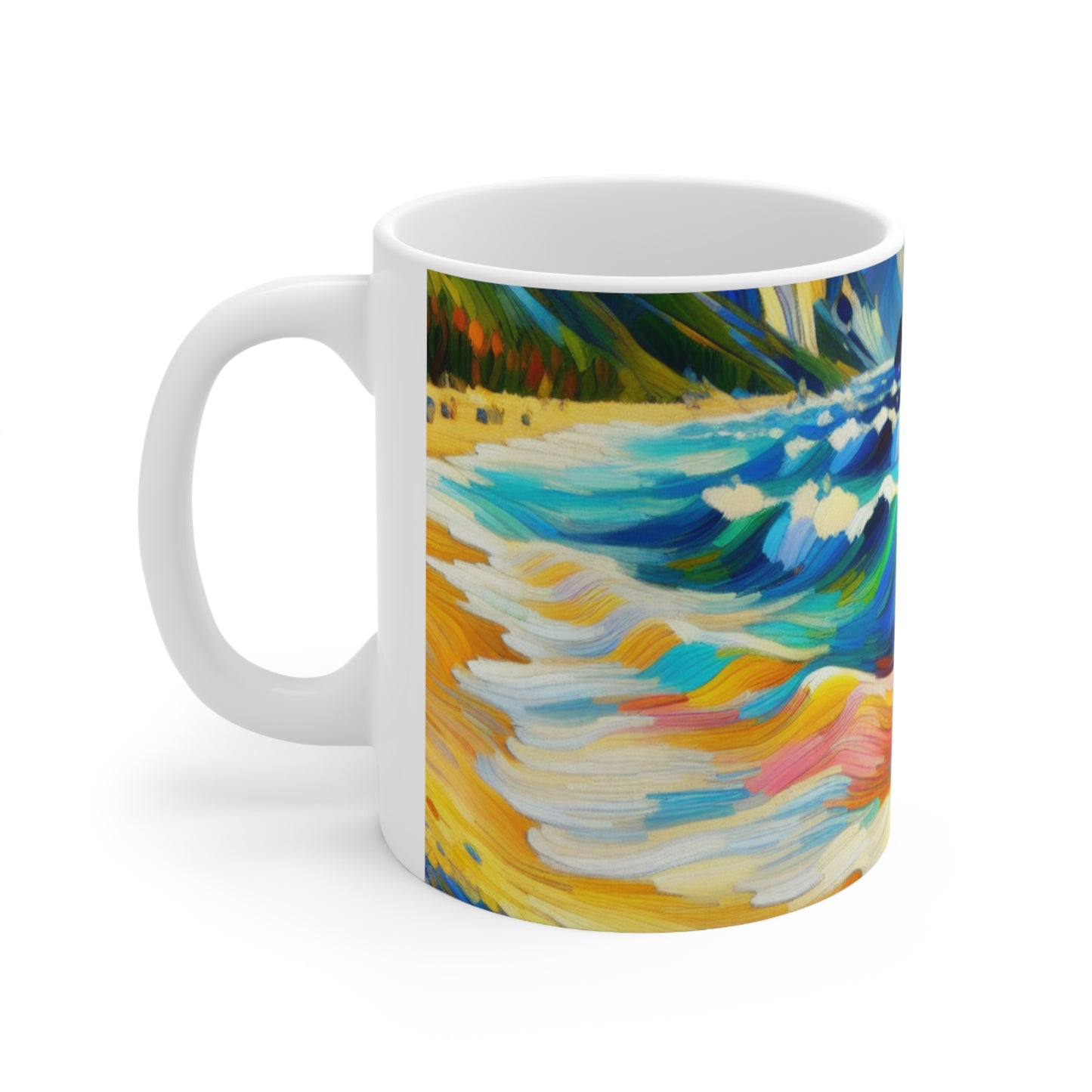 "The Fauvist Shore" - La tasse en céramique Alien 11oz Fauvisme