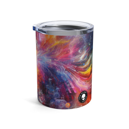 "Coucher de soleil chromatique : Time-Lapse Sky Art" - The Alien Tumbler 10oz Video Art