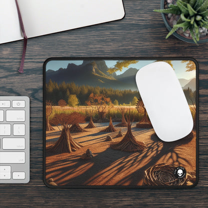 "Metamorphosis: A Captivating Land Art Celebration of Transformation and Rebirth" - The Alien Gaming Mouse Pad Land Art