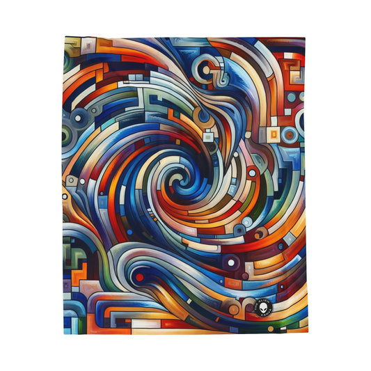 "Harmony in Motion: A Kinetic Exploration" - The Alien Velveteen Plush Blanket Kinetic Art