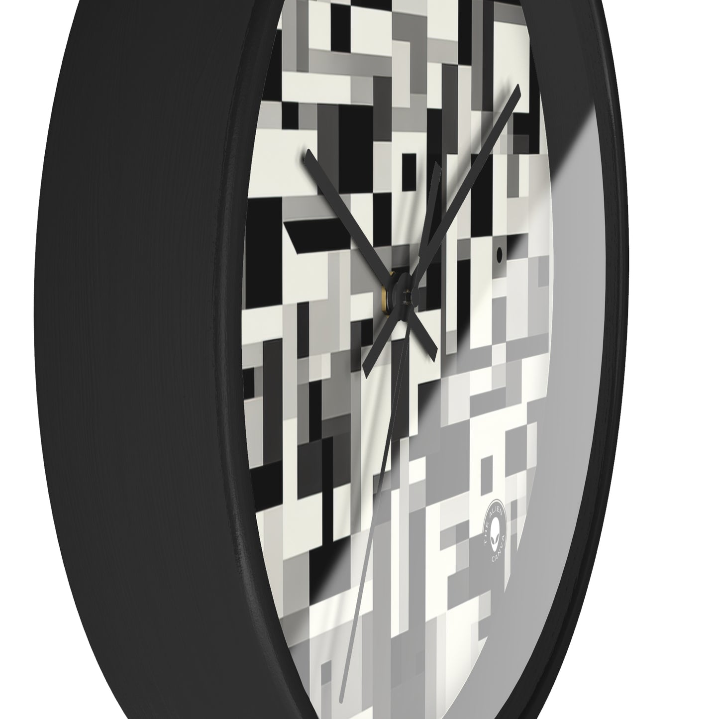 "Cityscape in Analytical Cubism" - The Alien Wall Clock Analytical Cubism