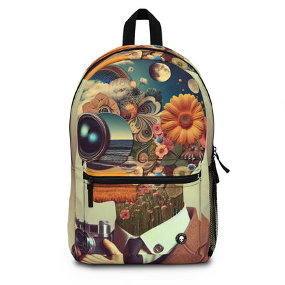 "Nature-Tech Fusion: A Photomontage Exploration" - The Alien Backpack Photomontage